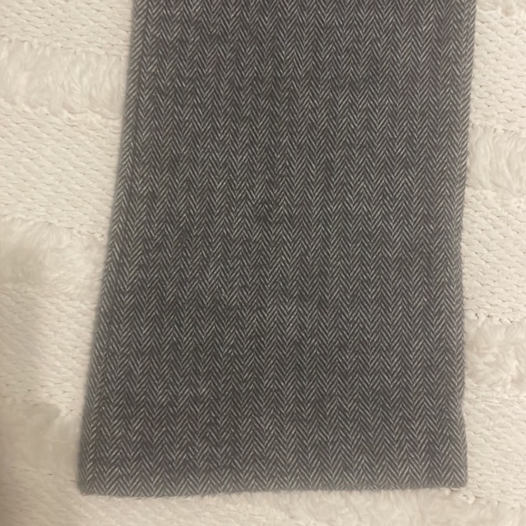 Terra Michaels herringbone pants charcoal gray soft flare legs women size 6 - Picture 8 of 15